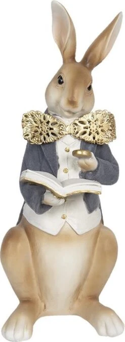 Clayre & Eef Beeld Konijn 15x13x40 Cm Bruin Grijs Polyresin Woonaccessoires Pasen Paashaas 8 Clayre & Eef Beeld Konijn 15x13x40 Cm Bruin Grijs Polyresin Woonaccessoires Pasen Paashaas -Clayre & Eef 439x1200