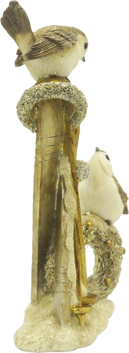 Clayre & Eef Beeld Vogels 18 Cm Goudkleurig Kunststof Woonaccessoires Decoratieve Accessoires 6 Clayre & Eef Beeld Vogels 18 Cm Goudkleurig Kunststof Woonaccessoires Decoratieve Accessoires - Afbeelding 4