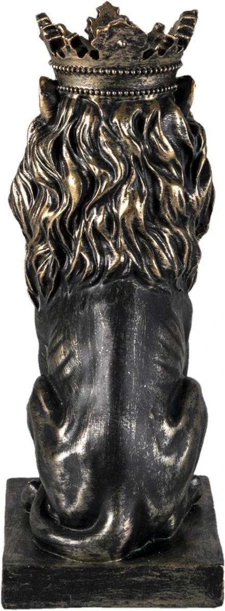 Clayre & Eef Beeld Leeuw 15x10x25 Cm Zwart Kunststof Woonaccessoires Beeld Decoratie Decoratieve Accessoires 5 Clayre & Eef Beeld Leeuw 15x10x25 Cm Zwart Kunststof Woonaccessoires Beeld Decoratie Decoratieve Accessoires - Afbeelding 3