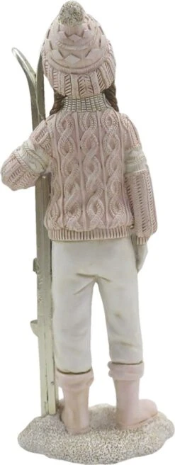 Clayre & Eef Beeld Kind 21 Cm Roze Wit Kunststof Woonaccessoires Beeld Decoratie Decoratieve Accessoires -Clayre & Eef 452x1200