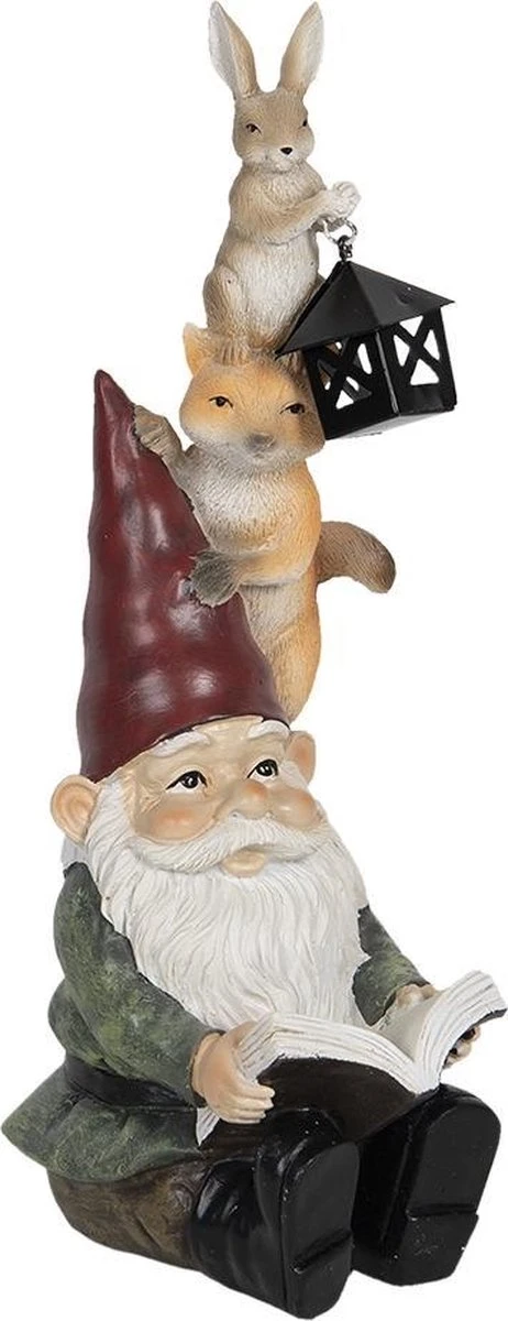 Clayre & Eef Beeld Kabouter 11x8x26 Cm Groen Rood Kunststof Woonaccessoires Beeld Decoratie Decoratieve Accessoires 5 Clayre & Eef Beeld Kabouter 11x8x26 Cm Groen Rood Kunststof Woonaccessoires Beeld Decoratie Decoratieve Accessoires - Afbeelding 3