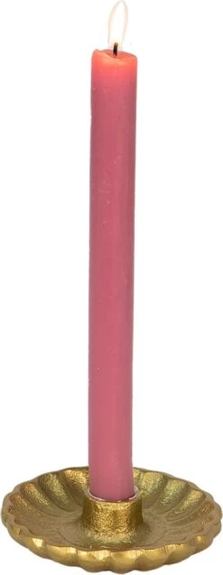 Clayre & Eef Kandelaar Ø 11x3 Cm Goudkleurig Aluminium Rond Kaarsenstandaard Kaarsenhouder 9 Clayre & Eef Kandelaar Ø 11x3 Cm Goudkleurig Aluminium Rond Kaarsenstandaard Kaarsenhouder -Clayre & Eef 465x1200 3