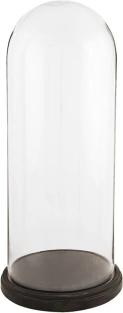 Clayre & Eef Stolp Ø 26x60 Cm Hout Glas Rond Glazen Stolp Stolp Met Decoratie 10 Clayre & Eef Stolp Ø 26x60 Cm Hout Glas Rond Glazen Stolp Stolp Met Decoratie -Clayre & Eef 473x1200