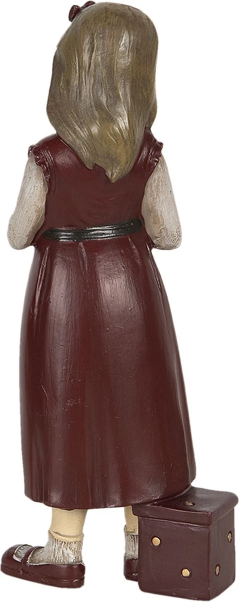 Clayre & Eef Beeld Kind 8*7*21 Cm Rood Kunststof Woonaccessoires Beeld Decoratie Decoratieve Accessoires 4 Clayre & Eef Beeld Kind 8*7*21 Cm Rood Kunststof Woonaccessoires Beeld Decoratie Decoratieve Accessoires - Afbeelding 2