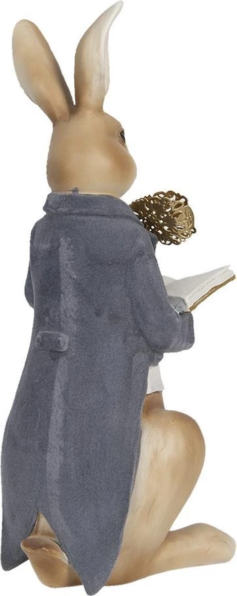 Clayre & Eef Beeld Konijn 15x13x40 Cm Bruin Grijs Polyresin Woonaccessoires Pasen Paashaas 4 Clayre & Eef Beeld Konijn 15x13x40 Cm Bruin Grijs Polyresin Woonaccessoires Pasen Paashaas - Afbeelding 2