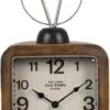 Clayre & Eef Tafelklok 20x11x50 Cm Bruin Metaal Rechthoek Tafelklokken Binnen Staand Klokje Tafelklokje -Clayre & Eef 485x1200
