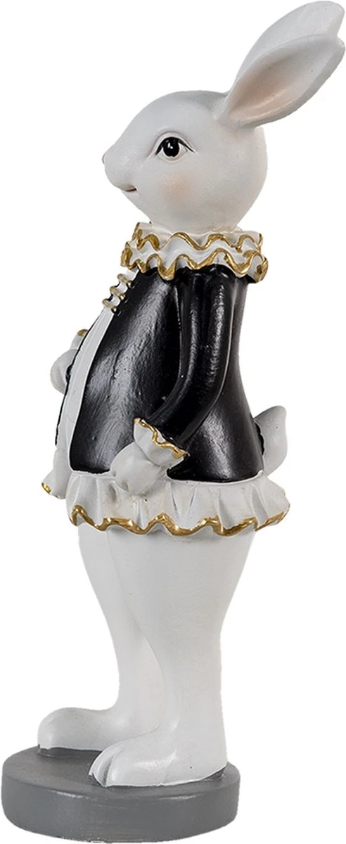 Clayre & Eef Beeld Konijn 7x7x20 Cm Zwart Wit Kunststof Woonaccessoires Paashaas Pasen 5 Clayre & Eef Beeld Konijn 7x7x20 Cm Zwart Wit Kunststof Woonaccessoires Paashaas Pasen - Afbeelding 3