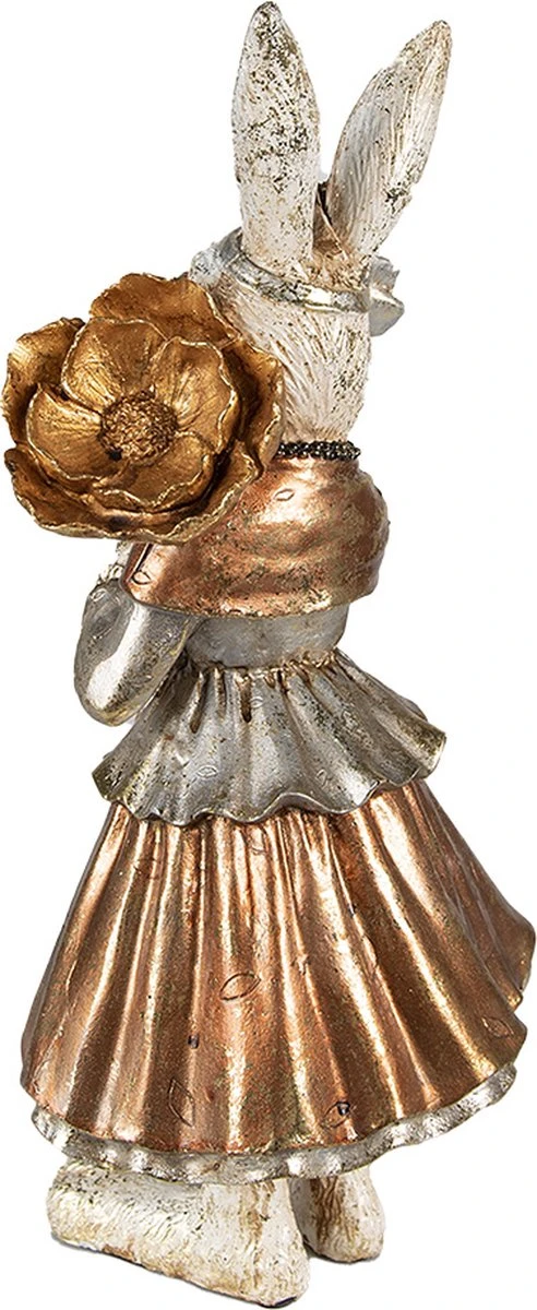 Clayre & Eef Beeld Konijn 13x11x30 Cm Goudkleurig Kunststof Woonaccessoires Paashaas Pasen 5 Clayre & Eef Beeld Konijn 13x11x30 Cm Goudkleurig Kunststof Woonaccessoires Paashaas Pasen - Afbeelding 3