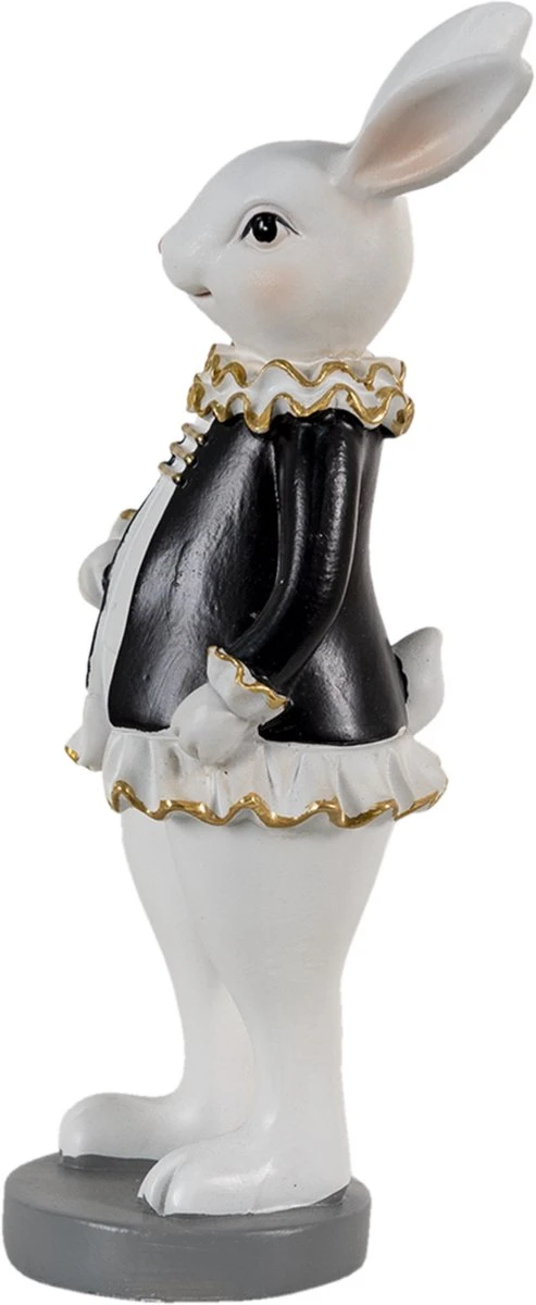 Clayre & Eef Beeld Konijn 7x7x20 Cm Zwart Wit Kunststof Woonaccessoires Paashaas Pasen 8 Clayre & Eef Beeld Konijn 7x7x20 Cm Zwart Wit Kunststof Woonaccessoires Paashaas Pasen - Afbeelding 6