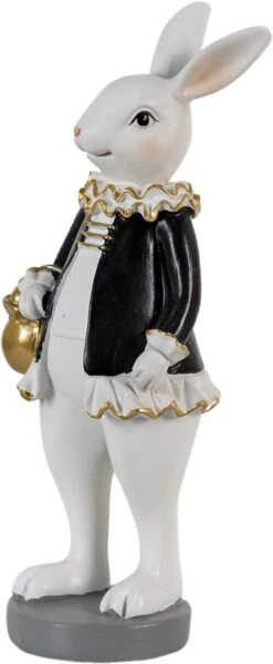 Clayre & Eef Beeld Konijn 7x7x20 Cm Zwart Wit Kunststof Woonaccessoires Paashaas Pasen 14 Clayre & Eef Beeld Konijn 7x7x20 Cm Zwart Wit Kunststof Woonaccessoires Paashaas Pasen -Clayre & Eef 495x1200 3