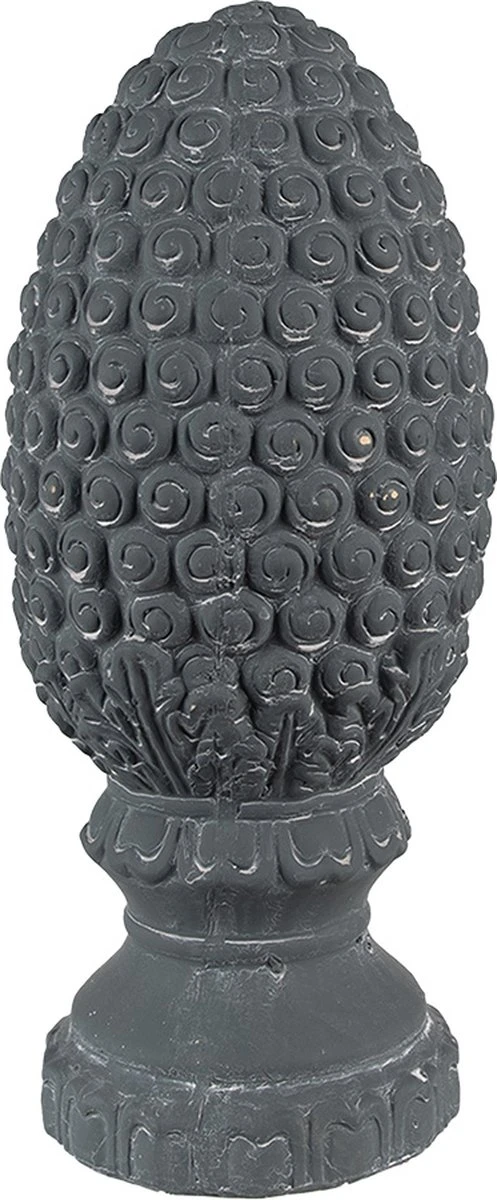 Clayre & Eef Decoratie Dennenappel Ø 13x31 Cm Grijs Steen Woondecoratie Woonaccessoires 3 Clayre & Eef Decoratie Dennenappel Ø 13x31 Cm Grijs Steen Woondecoratie Woonaccessoires