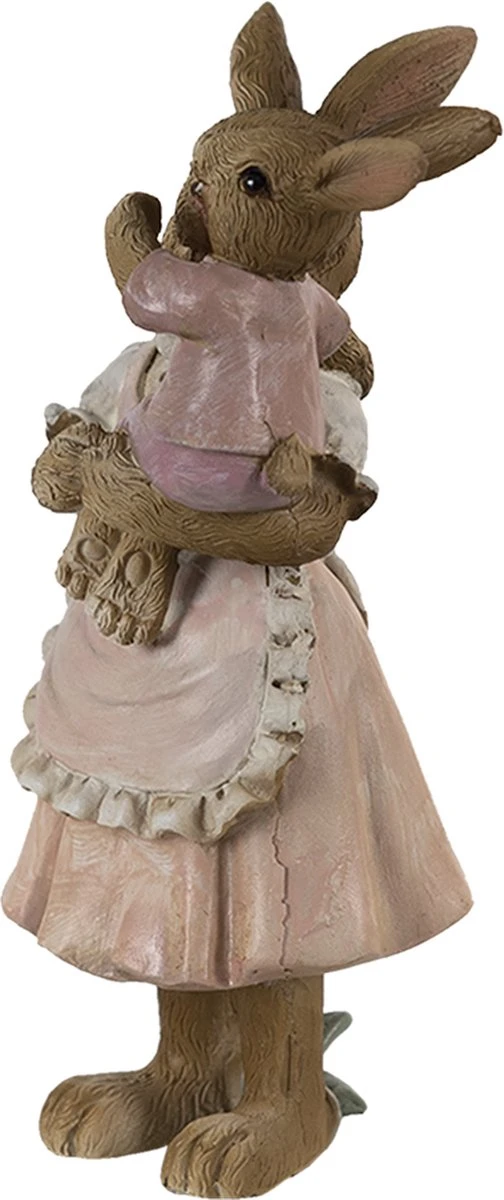 Clayre & Eef Beeld Konijn 8x5x12 Cm Bruin Roze Kunststof Woonaccessoires Paashaas Pasen 6 Clayre & Eef Beeld Konijn 8x5x12 Cm Bruin Roze Kunststof Woonaccessoires Paashaas Pasen - Afbeelding 4