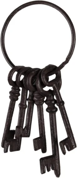 Clayre & Eef Beeld Sleutel 9x19x3 Cm Bruin Ijzer Woonaccessoires Beeld Decoratie Decoratieve Accessoires -Clayre & Eef 517x1200 3