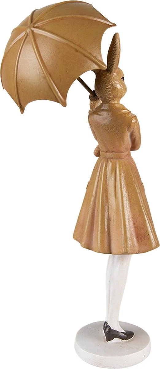 Clayre & Eef Beeld Konijn 28 Cm Bruin Kunststof Woonaccessoires Paashaas Pasen 5 Clayre & Eef Beeld Konijn 28 Cm Bruin Kunststof Woonaccessoires Paashaas Pasen - Afbeelding 3