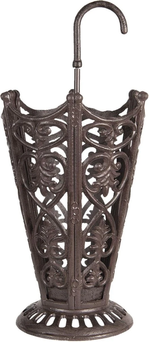 Clayre & Eef Paraplubak 29x26x58 Cm Bruin Ijzer Paraplu Parapluhouder Paraplustandaard Wandelstokhouder 3 Clayre & Eef Paraplubak 29x26x58 Cm Bruin Ijzer Paraplu Parapluhouder Paraplustandaard Wandelstokhouder
