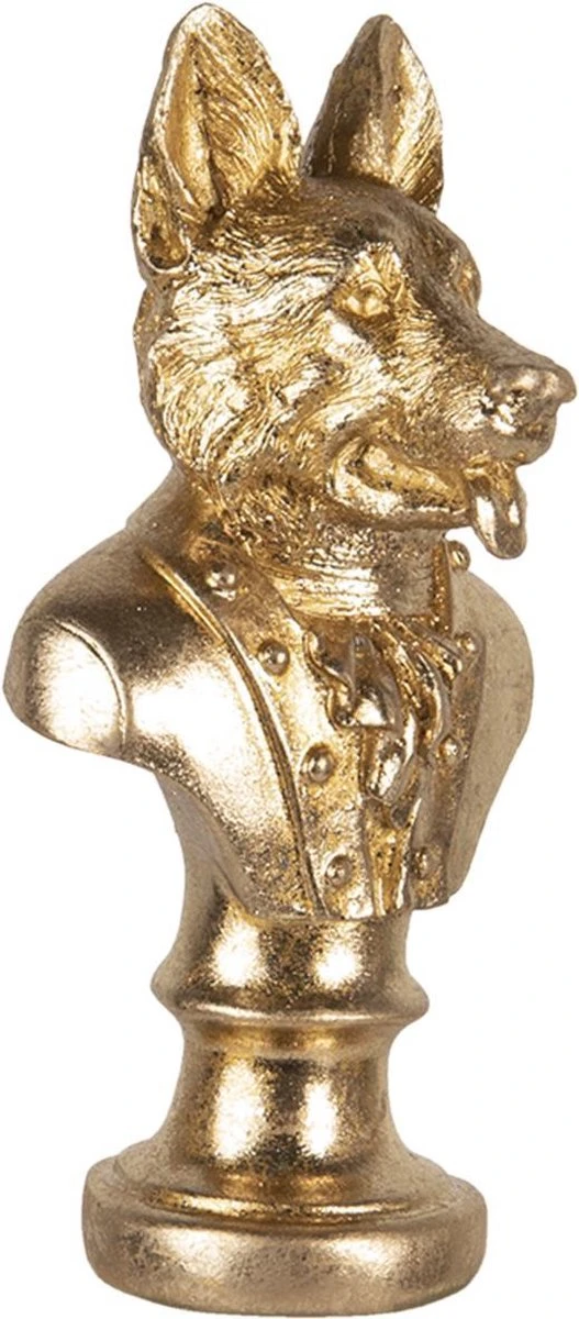 Clayre & Eef Beeld Hond 9x8x17 Cm Goudkleurig Kunststof Woonaccessoires Beeld Decoratie Decoratieve Accessoires 11 Clayre & Eef Beeld Hond 9x8x17 Cm Goudkleurig Kunststof Woonaccessoires Beeld Decoratie Decoratieve Accessoires - Afbeelding 9