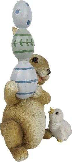 Clayre & Eef Beeld Konijn 8*7*14 Cm Bruin Blauw Kunststof Woonaccessoires Pasen Paashaas 10 Clayre & Eef Beeld Konijn 8*7*14 Cm Bruin Blauw Kunststof Woonaccessoires Pasen Paashaas -Clayre & Eef 534x1200