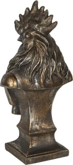 Clayre & Eef Beeld Haan 16x14x35 Cm Goudkleurig Kunststof Haan Woonaccessoires Beeld Decoratie Decoratieve Accessoires -Clayre & Eef 534x1200 3