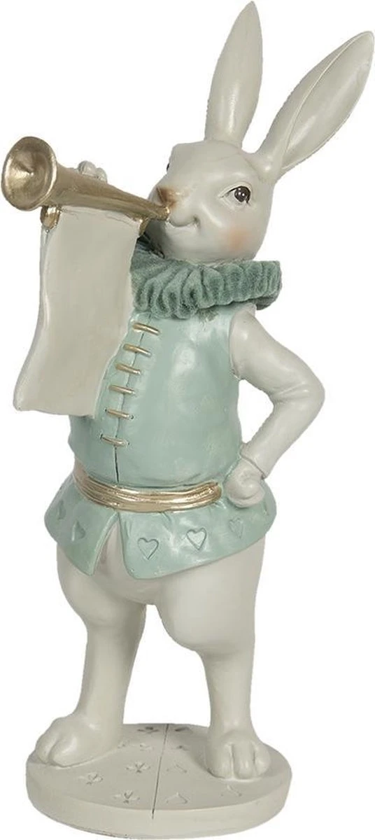 Clayre & Eef Beeld Konijn 12x12x29 Cm Wit Polyresin Woonaccessoires Pasen Paashaas 7 Clayre & Eef Beeld Konijn 12x12x29 Cm Wit Polyresin Woonaccessoires Pasen Paashaas - Afbeelding 5