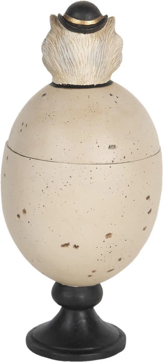 Clayre & Eef Beeld Ei 27 Cm Grijs Kunststof Woonaccessoires Beeld Decoratie Decoratieve Accessoires 9 Clayre & Eef Beeld Ei 27 Cm Grijs Kunststof Woonaccessoires Beeld Decoratie Decoratieve Accessoires - Afbeelding 7