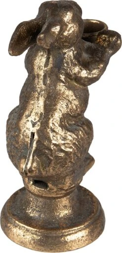 Clayre & Eef Kandelaar Konijn 12x10x30 Cm Goudkleurig Ijzer Kaarsenstandaard Kaarsenhouder 8 Clayre & Eef Kandelaar Konijn 12x10x30 Cm Goudkleurig Ijzer Kaarsenstandaard Kaarsenhouder -Clayre & Eef 581x1200