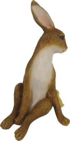 Clayre & Eef Beeld Konijn 13 Cm Bruin Kunststof Woonaccessoires Pasen Paashaas -Clayre & Eef 603x1200 2