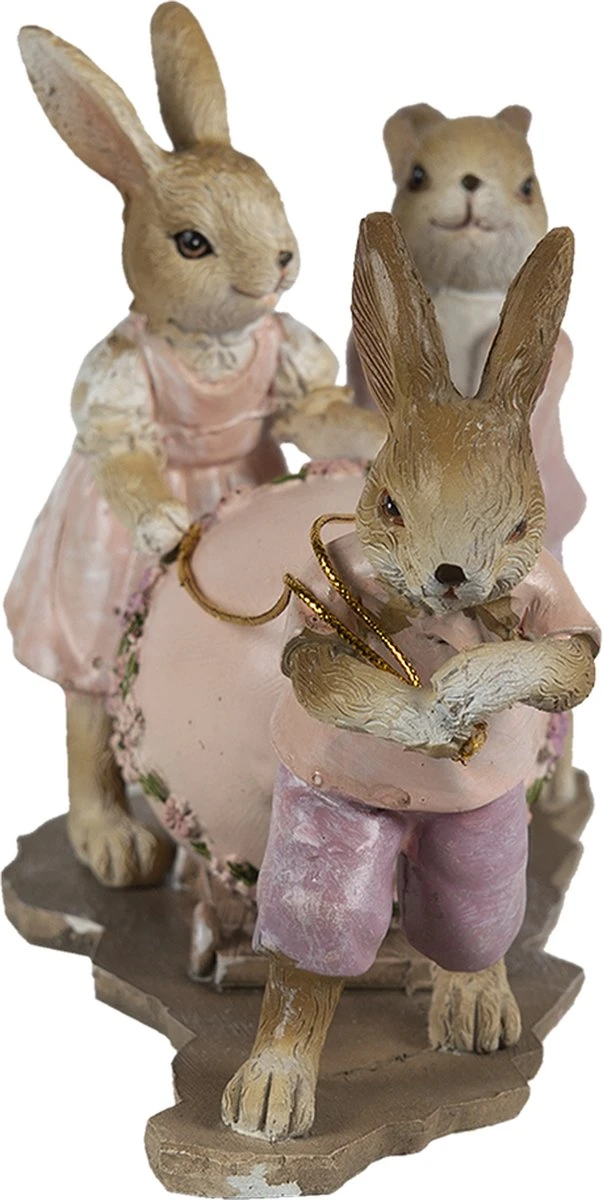 Clayre & Eef Beeld Konijn 17x8x11 Cm Roze Beige Kunststof Woonaccessoires Paashaas Pasen 6 Clayre & Eef Beeld Konijn 17x8x11 Cm Roze Beige Kunststof Woonaccessoires Paashaas Pasen - Afbeelding 4