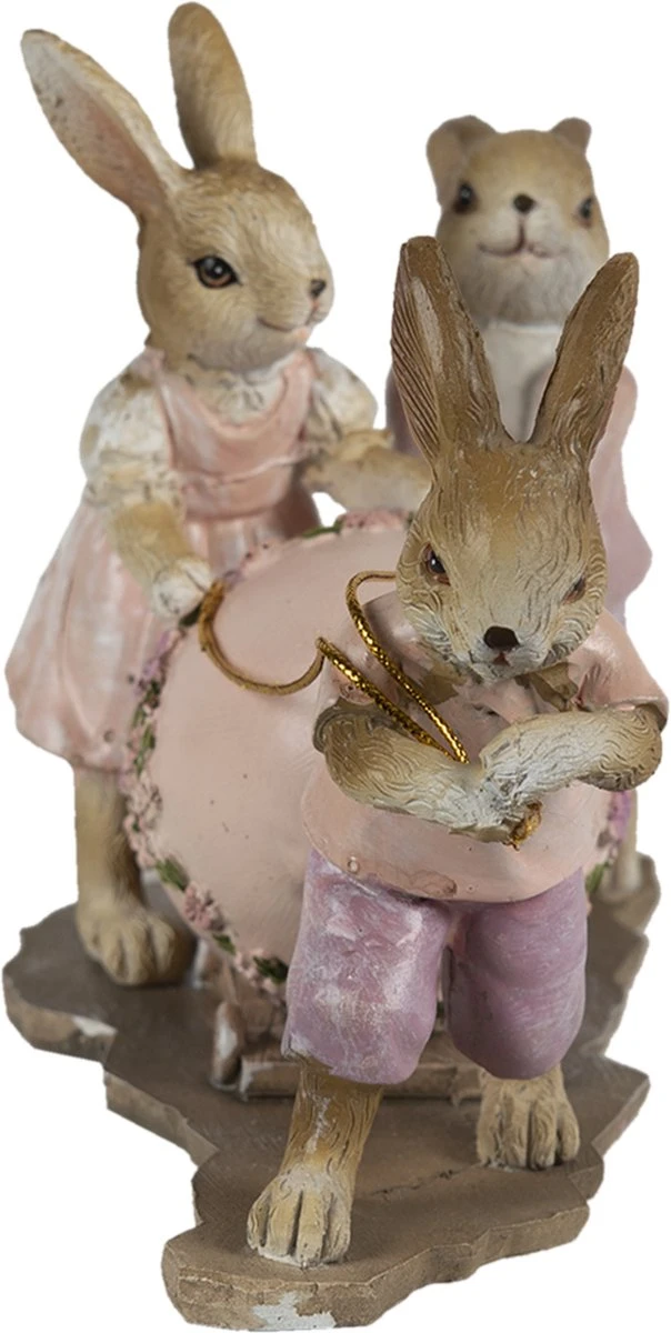 Clayre & Eef Beeld Konijn 17x8x11 Cm Roze Beige Kunststof Woonaccessoires Paashaas Pasen 9 Clayre & Eef Beeld Konijn 17x8x11 Cm Roze Beige Kunststof Woonaccessoires Paashaas Pasen - Afbeelding 7