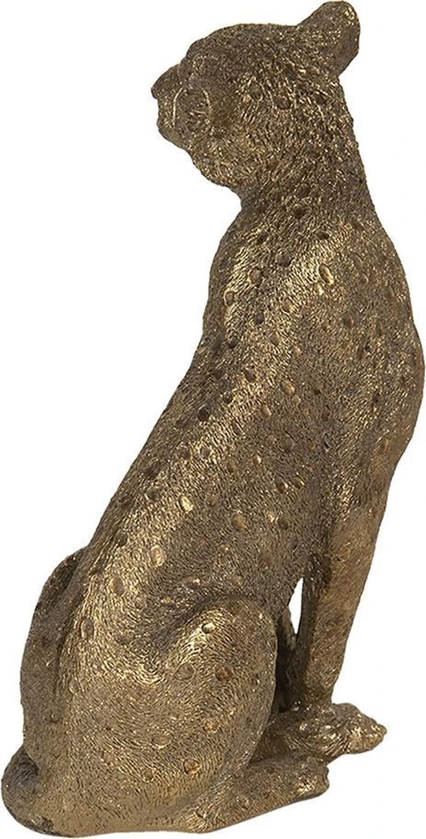 Clayre & Eef Beeld Panter 14x11x27 Cm Goudkleurig Polyresin Panter Woonaccessoires Beeld Decoratie Decoratieve Accessoires 5 Clayre & Eef Beeld Panter 14x11x27 Cm Goudkleurig Polyresin Panter Woonaccessoires Beeld Decoratie Decoratieve Accessoires - Afbeelding 3