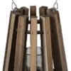 Clayre & Eef Windlicht Ø 21x25 Cm Bruin Hout Rond Kaarsenhouder Sfeerverlichting -Clayre & Eef 612x1200