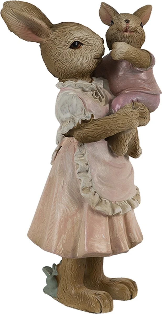 Clayre & Eef Beeld Konijn 8x5x12 Cm Bruin Roze Kunststof Woonaccessoires Paashaas Pasen 7 Clayre & Eef Beeld Konijn 8x5x12 Cm Bruin Roze Kunststof Woonaccessoires Paashaas Pasen - Afbeelding 5