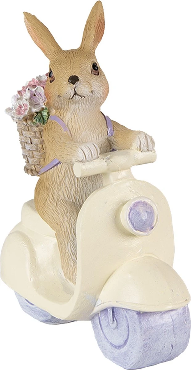 Clayre & Eef Beeld Konijn 14 Cm Bruin Beige Kunststof Woonaccessoires Paashaas Pasen 6 Clayre & Eef Beeld Konijn 14 Cm Bruin Beige Kunststof Woonaccessoires Paashaas Pasen - Afbeelding 4