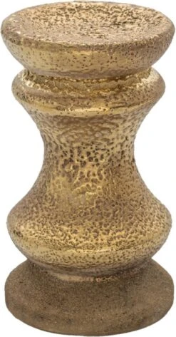 Clayre & Eef Kandelaar 19 Cm Goudkleurig Keramiek Rond Kaarsenstandaard Kaarsenhouder -Clayre & Eef 627x1200 1