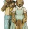 Clayre & Eef Beeld Konijn 15 Cm Groen Bruin Kunststof Woonaccessoires Pasen Paashaas -Clayre & Eef 628x1200