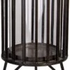 Clayre & Eef Windlicht Ø 15x26 Cm Zwart Metaal Rond Kaarsenhouder Sfeerverlichting -Clayre & Eef 641x1200
