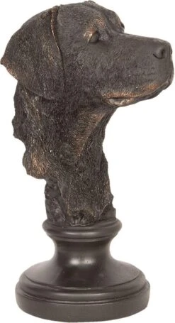 Clayre & Eef Decoratie Beeld Hond 6PR2500 14*14*27 Cm - Zwart Kunststof Decoratief Figuur Decoratieve Accessoires Woonaccessoires -Clayre & Eef 652x1200 1