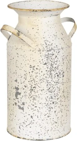 Clayre & Eef Decoratie Melkbus 15x11x23 Cm Beige Grijs Ijzer Melkkan -Clayre & Eef 656x1200