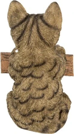 Clayre & Eef Beeld Kat 12x9x19 Cm Bruin Kunststof Welcome Woonaccessoires Beeld Decoratie Decoratieve Accessoires -Clayre & Eef 660x1200 4