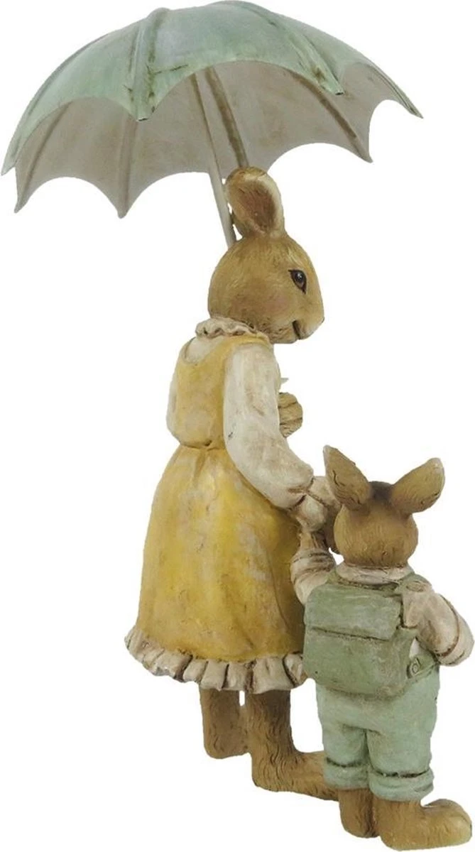 Clayre & Eef Beeld Konijn 13 Cm Bruin Geel Kunststof Woonaccessoires Pasen Paashaas 6 Clayre & Eef Beeld Konijn 13 Cm Bruin Geel Kunststof Woonaccessoires Pasen Paashaas - Afbeelding 4