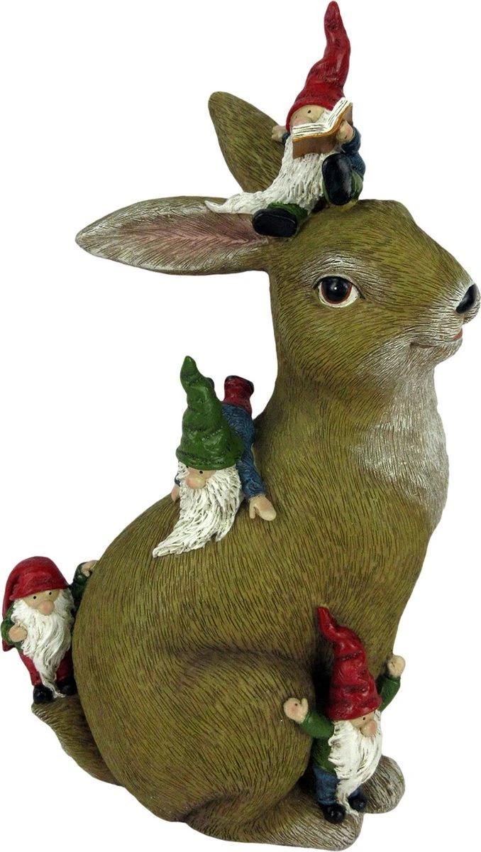 Clayre & Eef Beeld Konijn 18x11x30 Cm Bruin Kunststof Woonaccessoires Beeld Decoratie Decoratieve Accessoires 6 Clayre & Eef Beeld Konijn 18x11x30 Cm Bruin Kunststof Woonaccessoires Beeld Decoratie Decoratieve Accessoires - Afbeelding 4