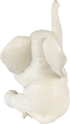 Clayre & Eef Beeld Olifant 10 Cm Wit Roze Kunststof Woonaccessoires Beeld Decoratie Decoratieve Accessoires -Clayre & Eef 682x1200 2