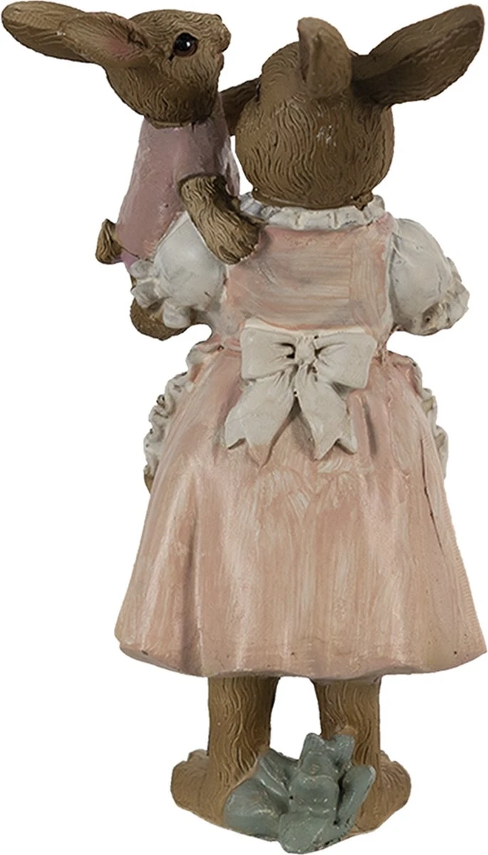 Clayre & Eef Beeld Konijn 8x5x12 Cm Bruin Roze Kunststof Woonaccessoires Paashaas Pasen 8 Clayre & Eef Beeld Konijn 8x5x12 Cm Bruin Roze Kunststof Woonaccessoires Paashaas Pasen - Afbeelding 6