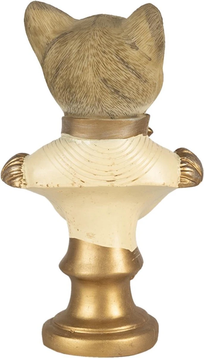 Clayre & Eef Beeld Kat 10x6x17 Cm Goudkleurig Bruin Kunststof Woonaccessoires Beeld Decoratie Decoratieve Accessoires 9 Clayre & Eef Beeld Kat 10x6x17 Cm Goudkleurig Bruin Kunststof Woonaccessoires Beeld Decoratie Decoratieve Accessoires - Afbeelding 7
