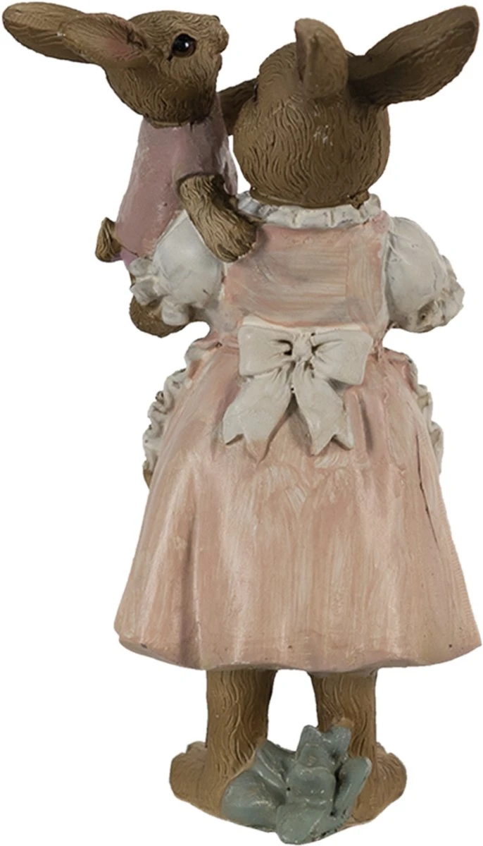 Clayre & Eef Beeld Konijn 8x5x12 Cm Bruin Roze Kunststof Woonaccessoires Paashaas Pasen 11 Clayre & Eef Beeld Konijn 8x5x12 Cm Bruin Roze Kunststof Woonaccessoires Paashaas Pasen - Afbeelding 9