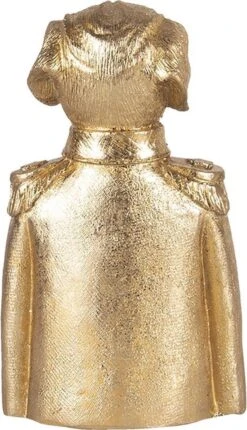 Clayre & Eef Beeld Hond 8x6x15 Cm Goudkleurig Kunststof Woonaccessoires Beeld Decoratie Decoratieve Accessoires -Clayre & Eef 690x1200 1