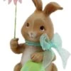 Clayre & Eef Beeld Konijn 9x9x17 Cm Bruin Groen Kunststof Woonaccessoires Pasen Paashaas -Clayre & Eef 690x1200