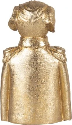 Clayre & Eef Beeld Hond 8x6x15 Cm Goudkleurig Kunststof Woonaccessoires Beeld Decoratie Decoratieve Accessoires -Clayre & Eef 690x1200 2