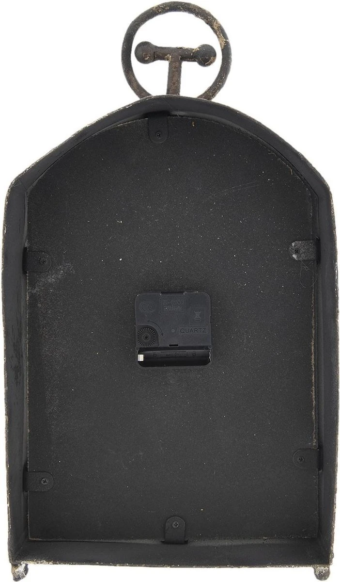 Clayre & Eef Tafelklok 22*9*42 Cm / 1*AA Bruin Ijzer Rechthoek Tafelklokken Binnen Staand Klokje Tafelklokje 4 Clayre & Eef Tafelklok 22*9*42 Cm / 1*AA Bruin Ijzer Rechthoek Tafelklokken Binnen Staand Klokje Tafelklokje - Afbeelding 2