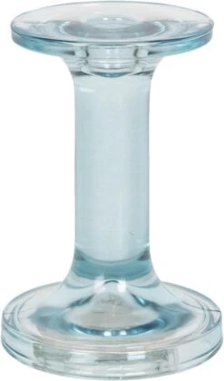 Clayre & Eef Kandelaar Ø 9x13 Cm Blauw Glas Kaarsenstandaard Kaarsenhouder -Clayre & Eef 705x1200 1