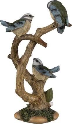 Clayre & Eef Beeld Vogels 22 Cm Bruin Blauw Kunststof Woonaccessoires Beeld Decoratie Decoratieve Accessoires -Clayre & Eef 705x1200